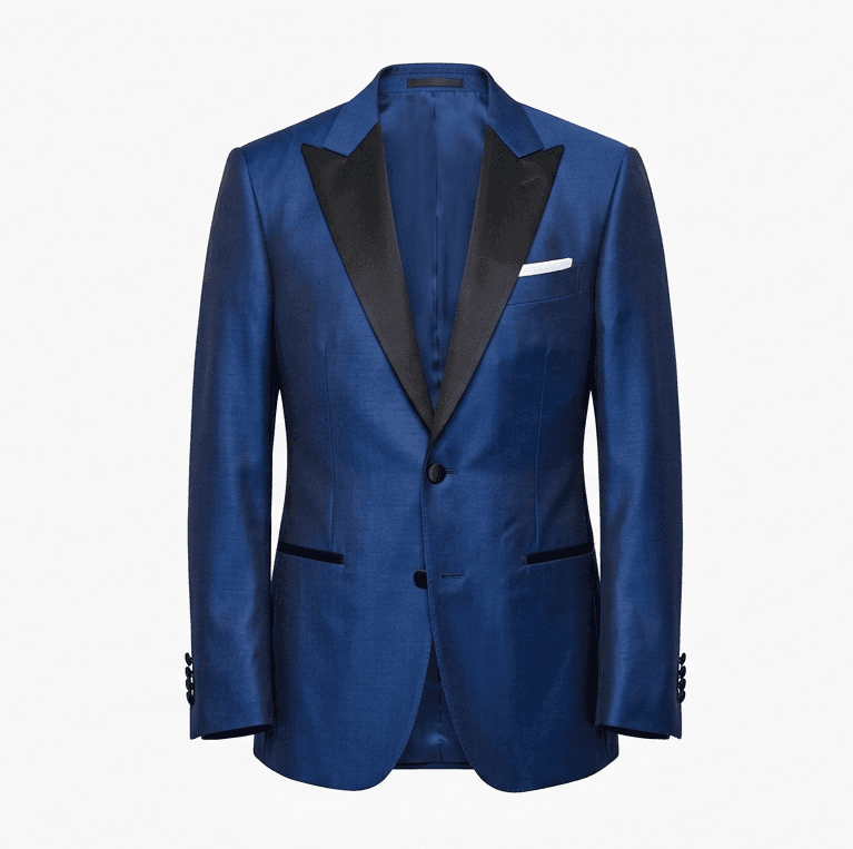 Blue Silk Tuxedo