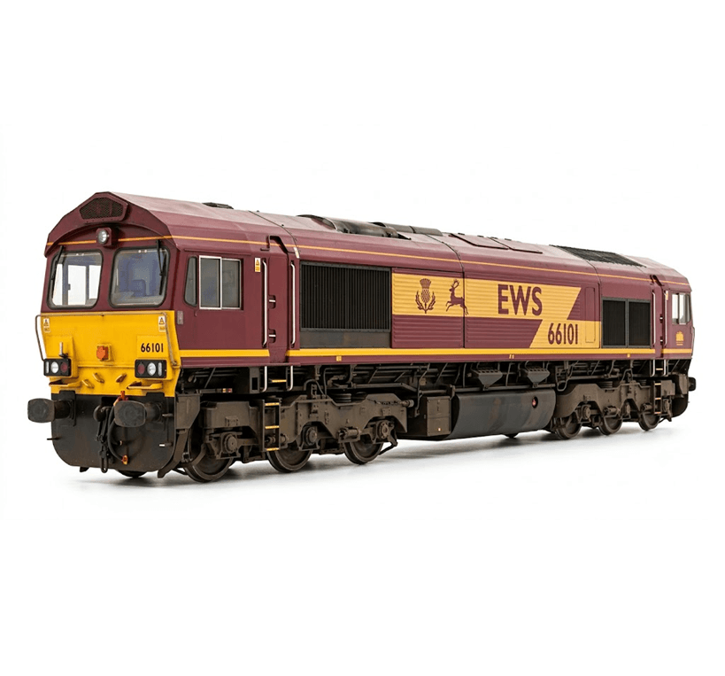 EWS Red and Gold Locomotive
